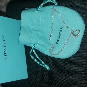 Tiffany & Co Elsa Peretti open heart 7.5 inch bracelet.